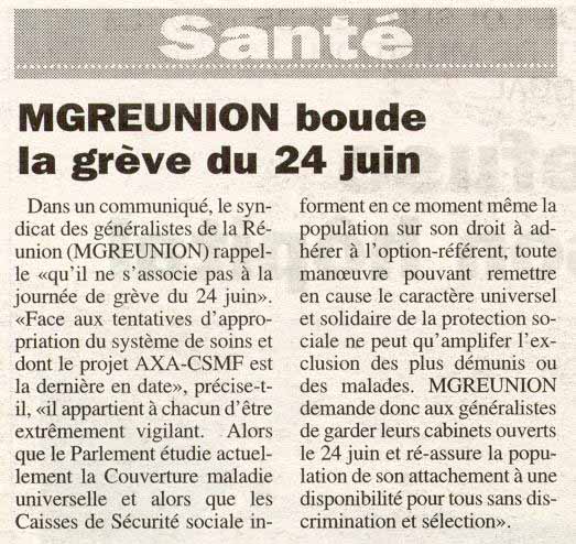 Le Journal de l'�le du 23 juin 1999